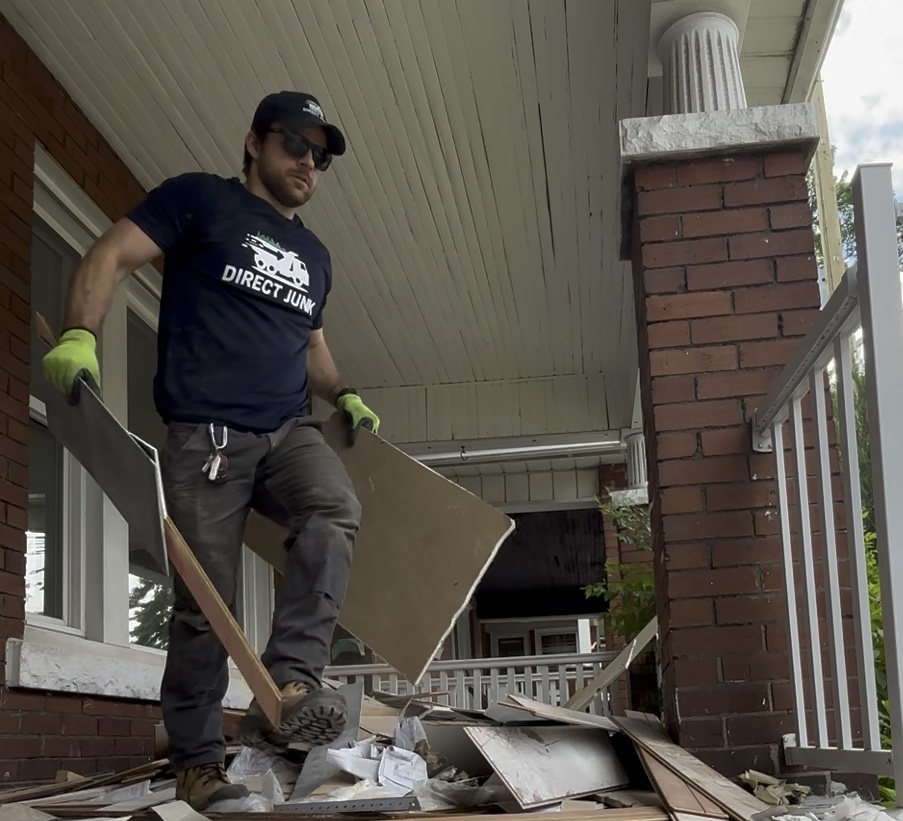Construction debris removal by Direct Junk
