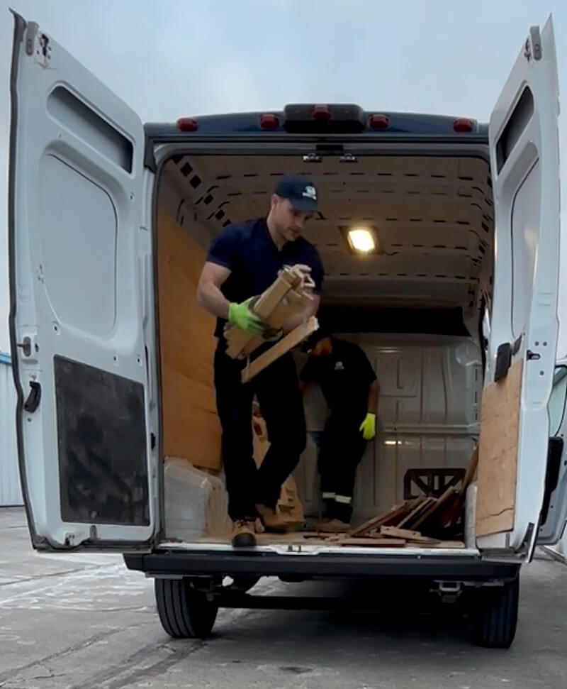 Same-day junk removal service by Direct Junk in Burlington Oakville Hamilton and Mississauga